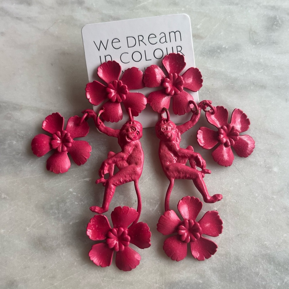 Coral Ververt Post Earrings